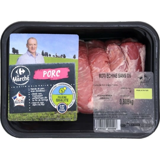 Rôti de Porc Échine Sans Os FILIERE QUALITE CARREFOUR