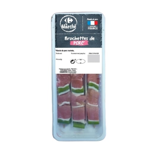 Brochette de Porc CARREFOUR LE MARCHE