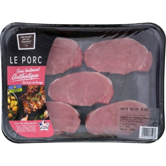 Côtes de Porc Sans Os FILIERE QUALITE CARREFOUR