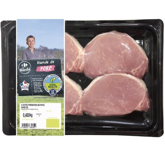 Côtes de Porc Premières Sans Os FILIERE QUALITE CARREFOUR
