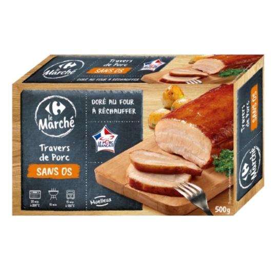 Porc Travers Sans Os Doré Au Four CARREFOUR