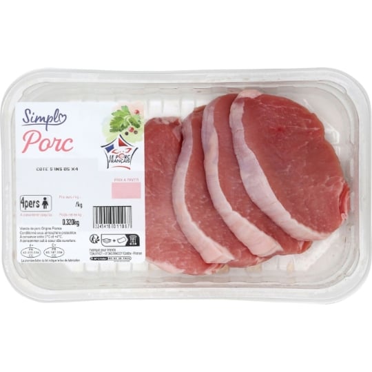 Côtes de Porc Sans Os Petit Prix SIMPL