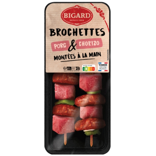 Brochettes de Porc et Chorizo BIGARD