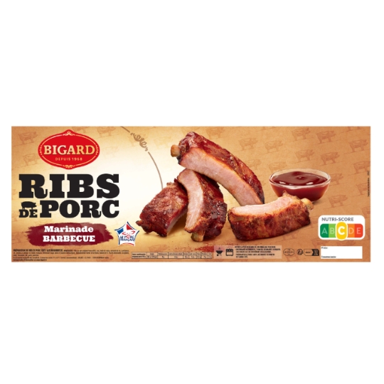 Ribs de Porc Marinade Barbecue BIGARD
