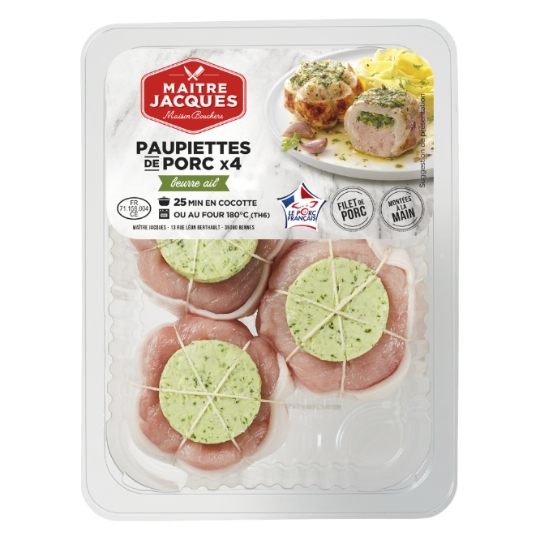 Paupiettes de Porc Beurre Ail MAITRE JACQUES