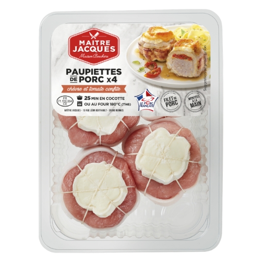 Paupiettes de Porc Chèvre Tomates Confites MAITRE JACQUES