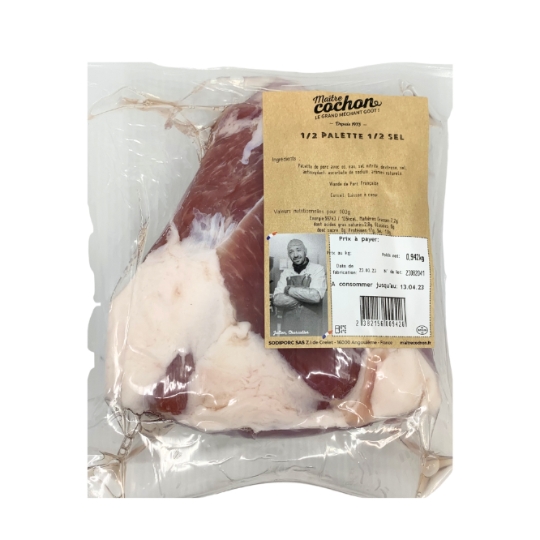 Demi-palette de Porc Demi-Sel MAITRE COCHON