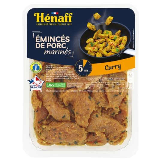 Émincés de Porc Marinés Curry HENAFF