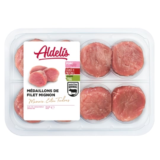Filet Mignon de Porc en Médaillons Extra Tendres Sans Gluten NOBLES