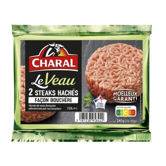 Steaks Hachés de Veau Façon Bouchère CHARAL