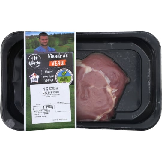 Côte *** de Veau Sans Os à Griller FILIERE QUALITE CARREFOUR