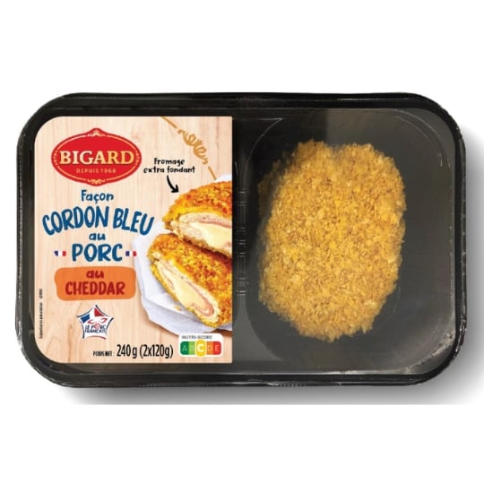 Cordons Bleu au Porc et au Cheddar BIGARD