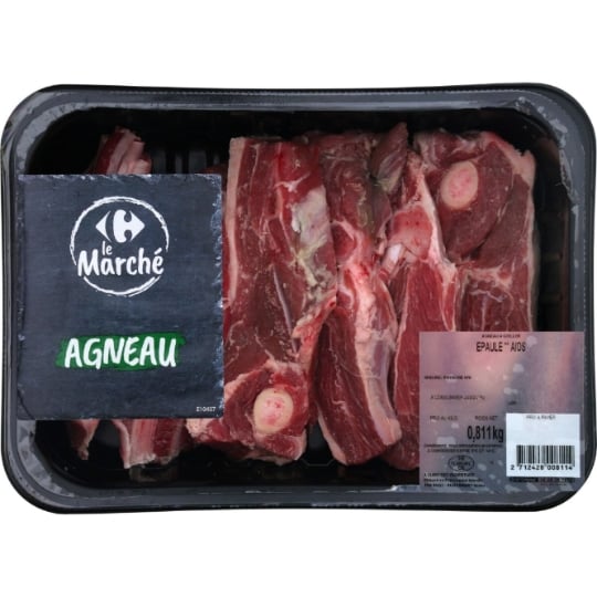 Epaule ** d'Agneau Avec Os à Griller CARREFOUR LE MARCHE