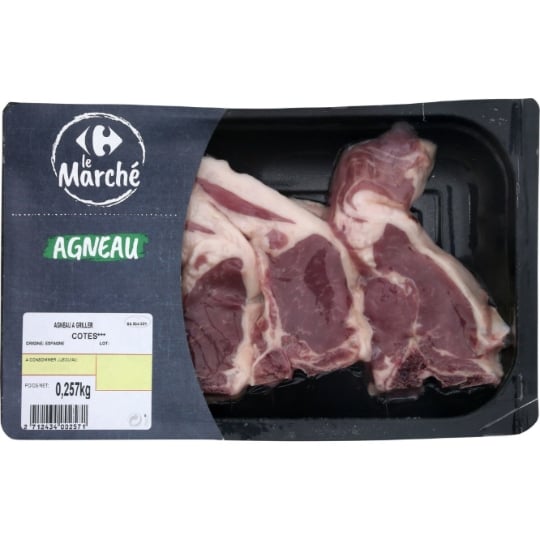 Côtes ** d'Agneau Sans Os à Griller