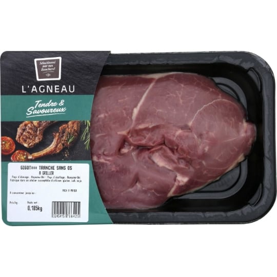 Gigot *** d'Agneau Tranche Sans Os à Griller