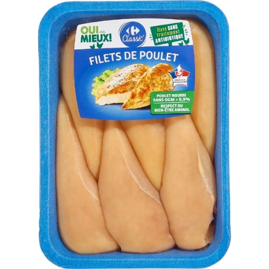 Filets de Poulet Jaune CARREFOUR CLASSIC'