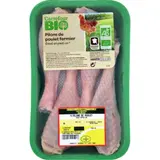 Pilons de Poulet Jaune Fermier CARREFOUR BIO