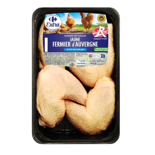 Cuisses de Poulet Jaune Fermier d'Auvergne CARREFOUR EXTRA