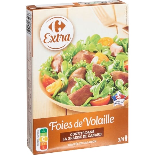 Foies de Volaille Confits CARREFOUR EXTRA