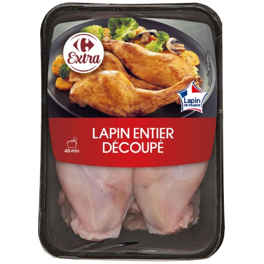 Lapin Entier Découpé CARREFOUR EXTRA