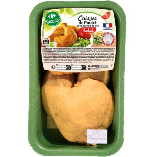 Cuisses de Poulet Portion de Dos Halal CARREFOUR SENSATION