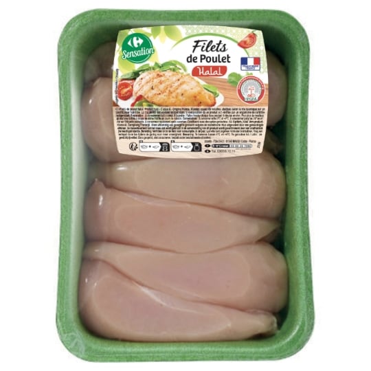 Filets de Poulet Blanc Halal CARREFOUR SENSATION