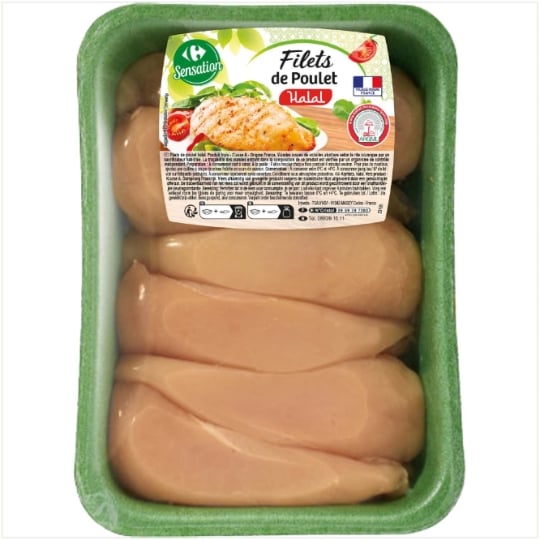 Filets de Poulet Jaune Halal CARREFOUR SENSATION