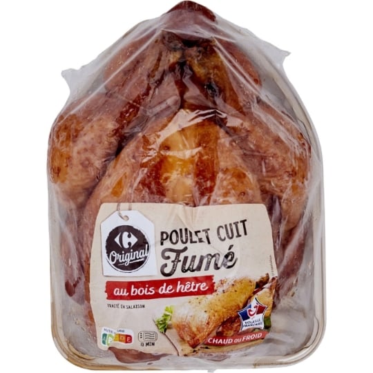Poulet Entier Cuit Fumé CARREFOUR ORIGINAL