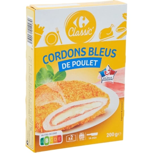 Cordons bleus de poulet CARREFOUR CLASSIC'