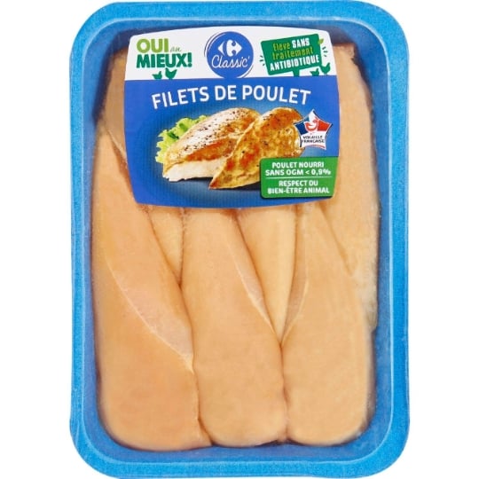Filets de Poulet Jaune CARREFOUR CLASSIC'