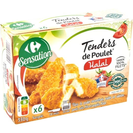 Tenders de poulet halal CARREFOUR SENSATION
