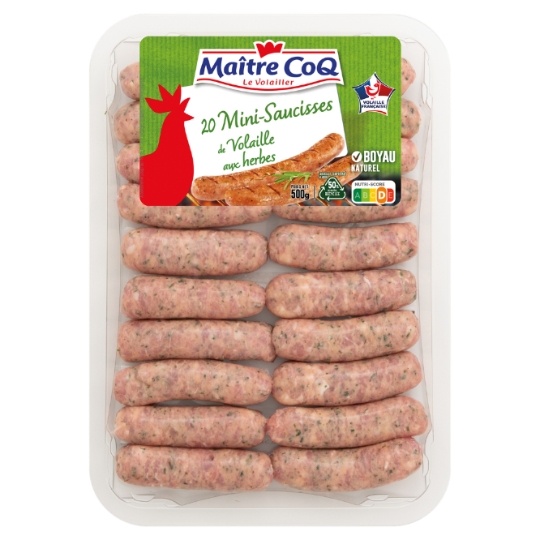 Saucisses de Volaille aux Herbes Mini MAITRE COQ