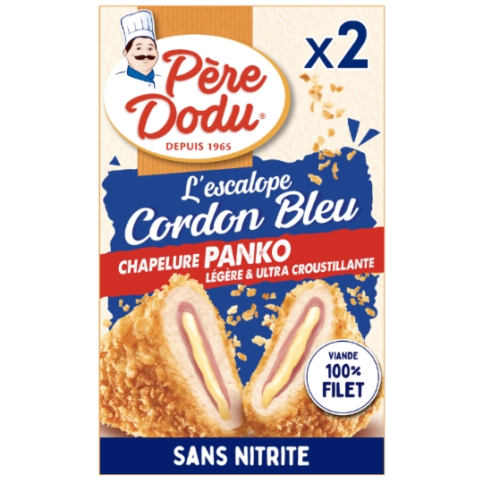 Escalope Cordon Bleu Chapelure Panko de Poulet x2 PERE DODU