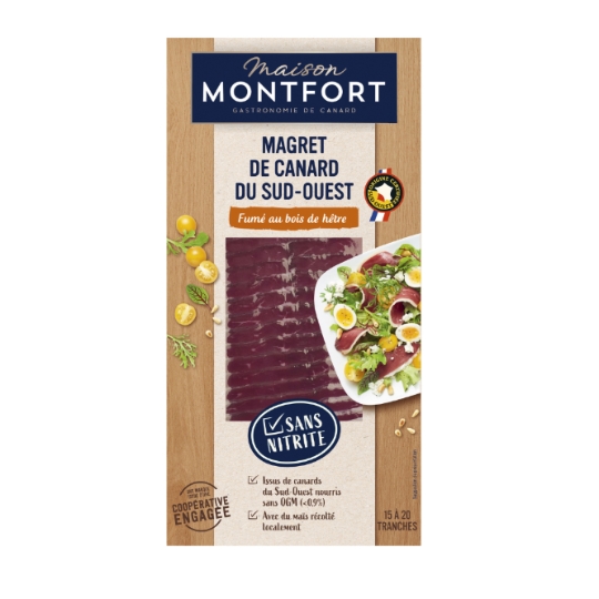 Magret de Canard Fumé du Sud Ouest au Bois de Hêtre MAISON MONTFORT