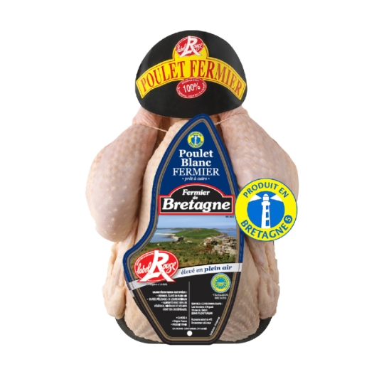 Poulet Entier Label Fermier Blanc de Bretagne BRETAGNE