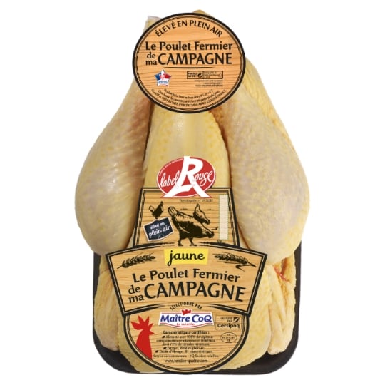 Poulet Entier Jaune Fermier Label Rouge MAITRE COQ