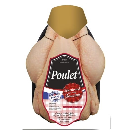 Poulet Jaune éviscéré, sans abats SELECTION DU BOUCHER