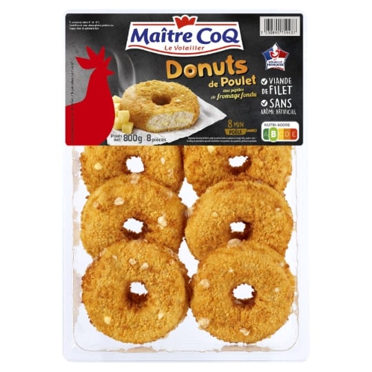 Donuts de Poulet Pépites de Fromage Fondu MAITRE COQ