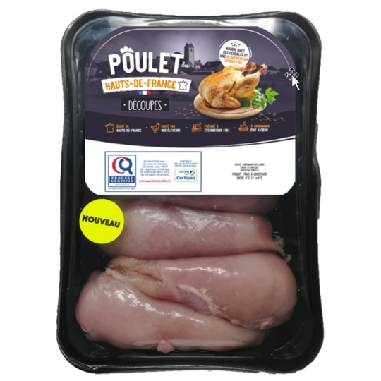 Filet de Poulet Découpes Hauts-de-France Certifié POULET DES HAUTS-DE-FRANCE