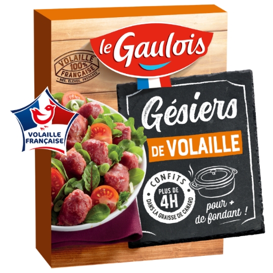 Gésiers de Volaille Confits LE GAULOIS