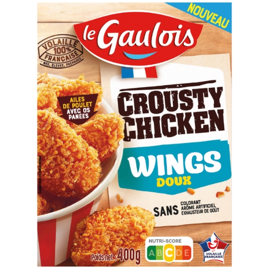 Ailes de Poulet Panées Crousty Chicken Doux LE GAULOIS