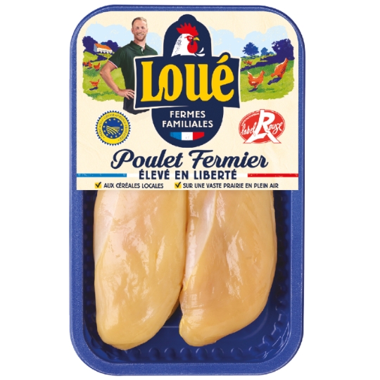 Filets de Poulet Jaune Fermier Label Rouge LOUE