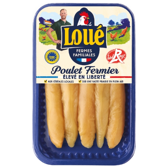 Aiguillettes de Poulet Jaune Fermier LOUE