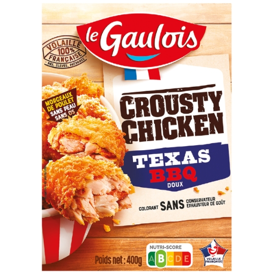 Crousty Chicken Texas BBQ, doux LE GAULOIS