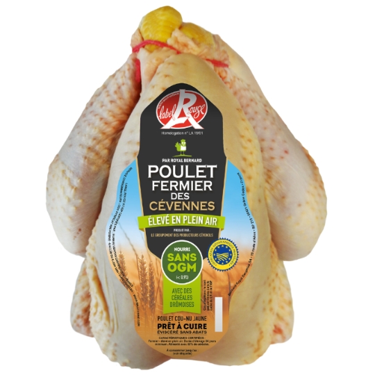 Poulet Entier Fermier Label Rouge Sans Ogm ROYAL BERNARD