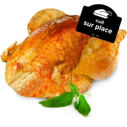 Poulet fermier blanc de Loué rôti