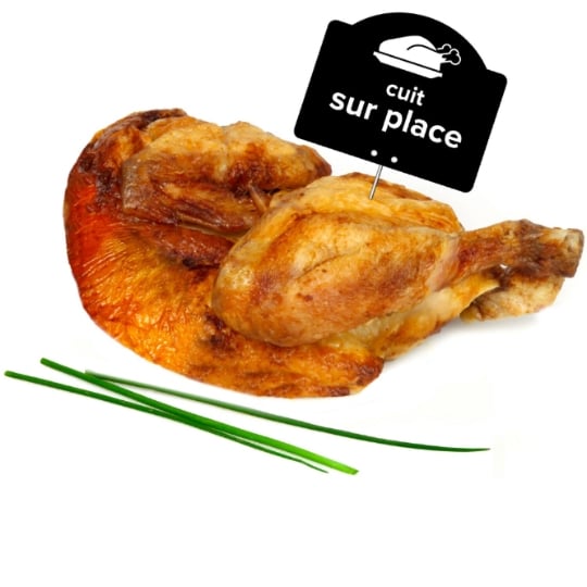1/2 poulet blanc de Loué rôti