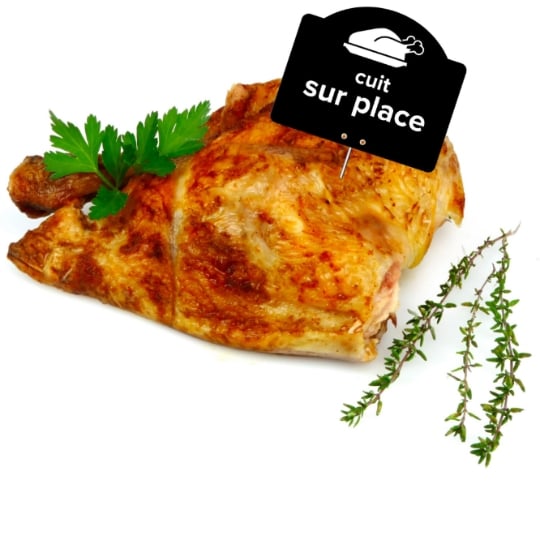 Quart de poulet rôti