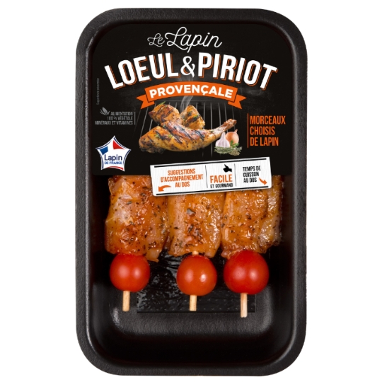 Brochettes de Lapin Marinés Provençale LOEUL & PIRIOT