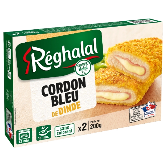 Cordons bleus halal dinde REGHALAL